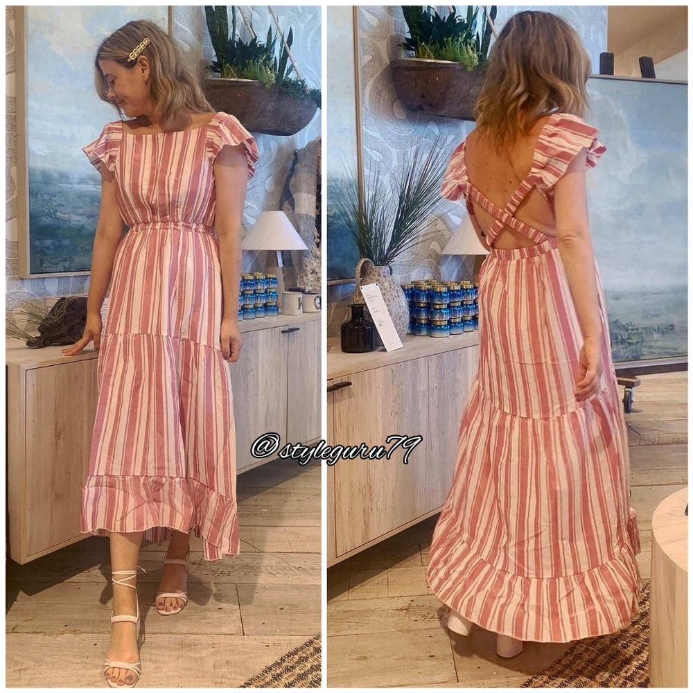 NWT, Anthropologie, Maeve Striped Maxi Dress - Picture 5 of 5